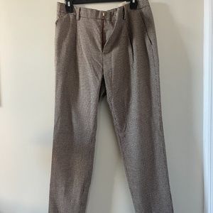 Scotch And Soda Blake Trousers in Beige Print Mens W 30/L 32